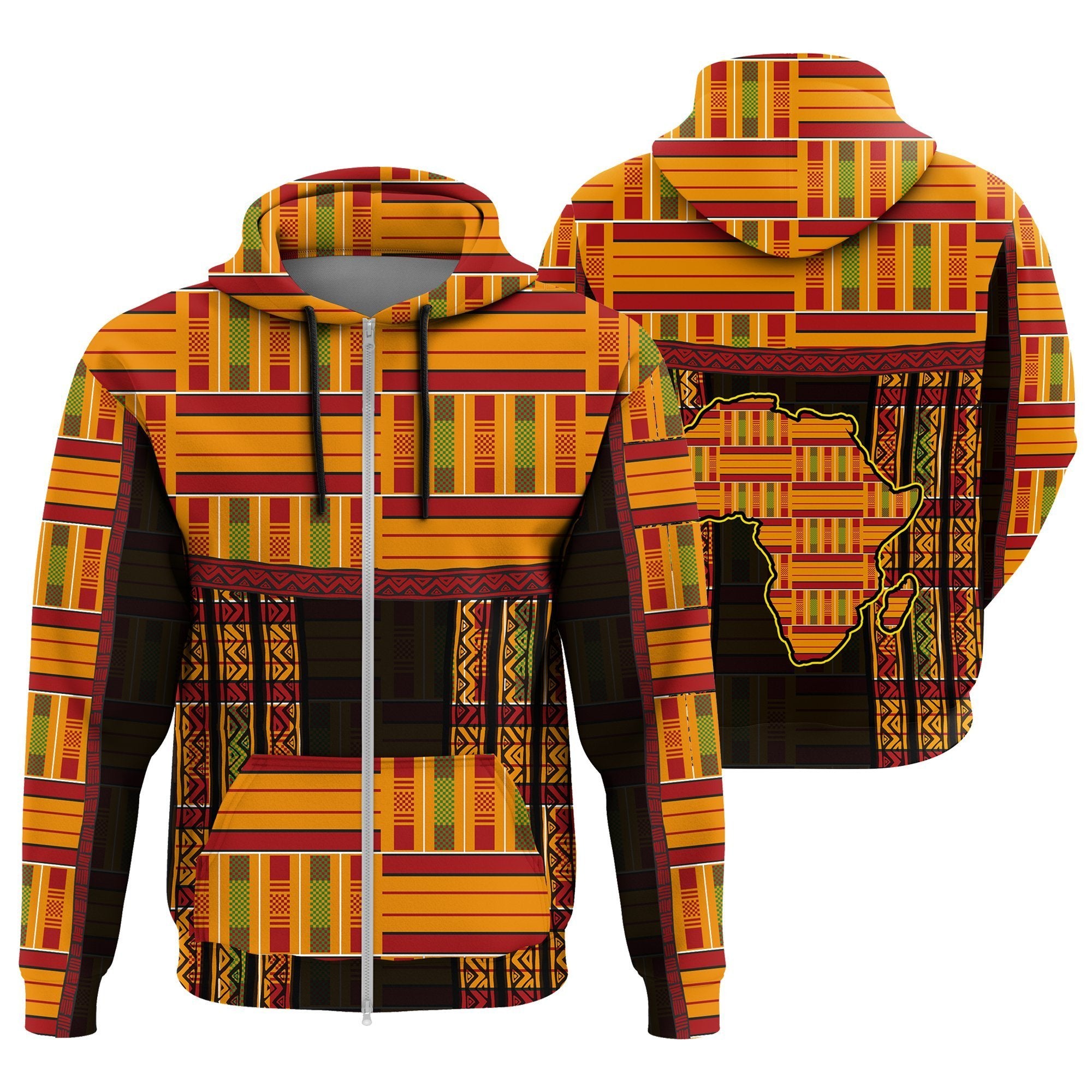 Greek Life Hoodie – The Ewe Kente Zip Hoodie