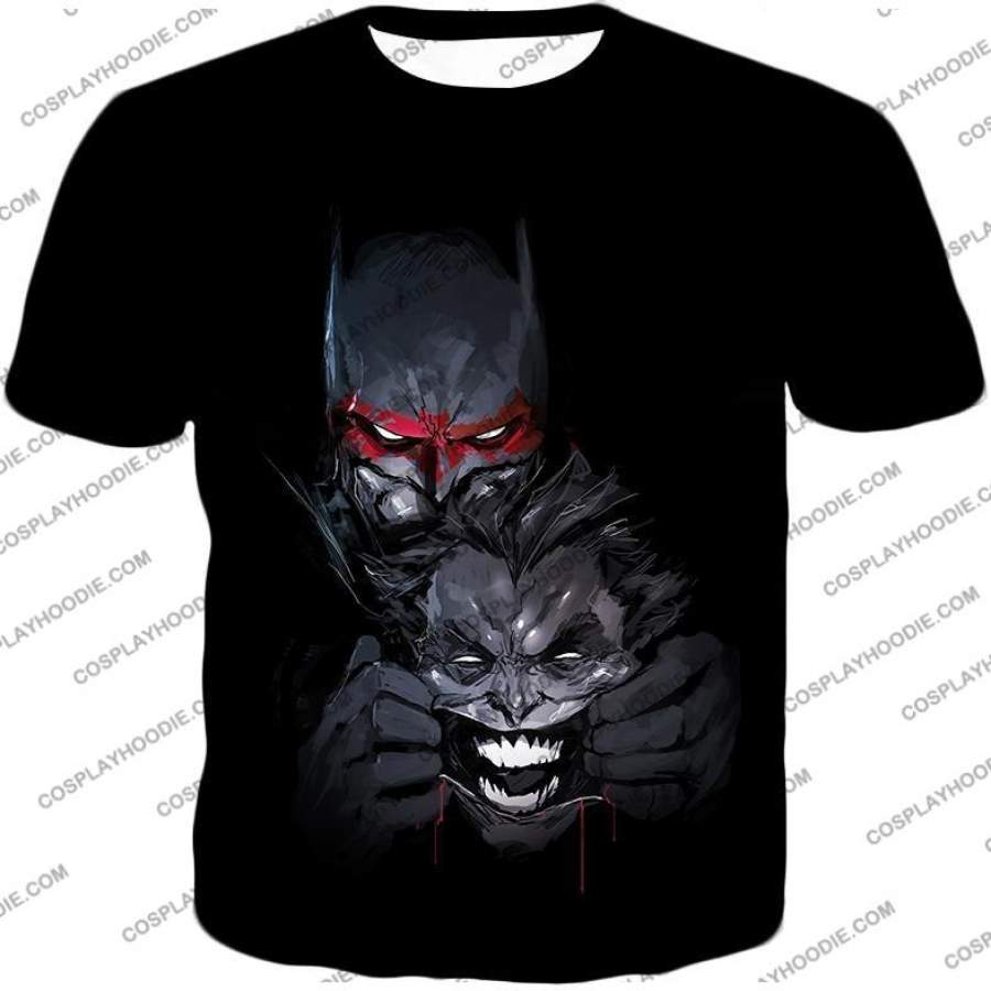 Ultimate Graphic Promo Batman Vs Joker HD Black T-Shirt BM145