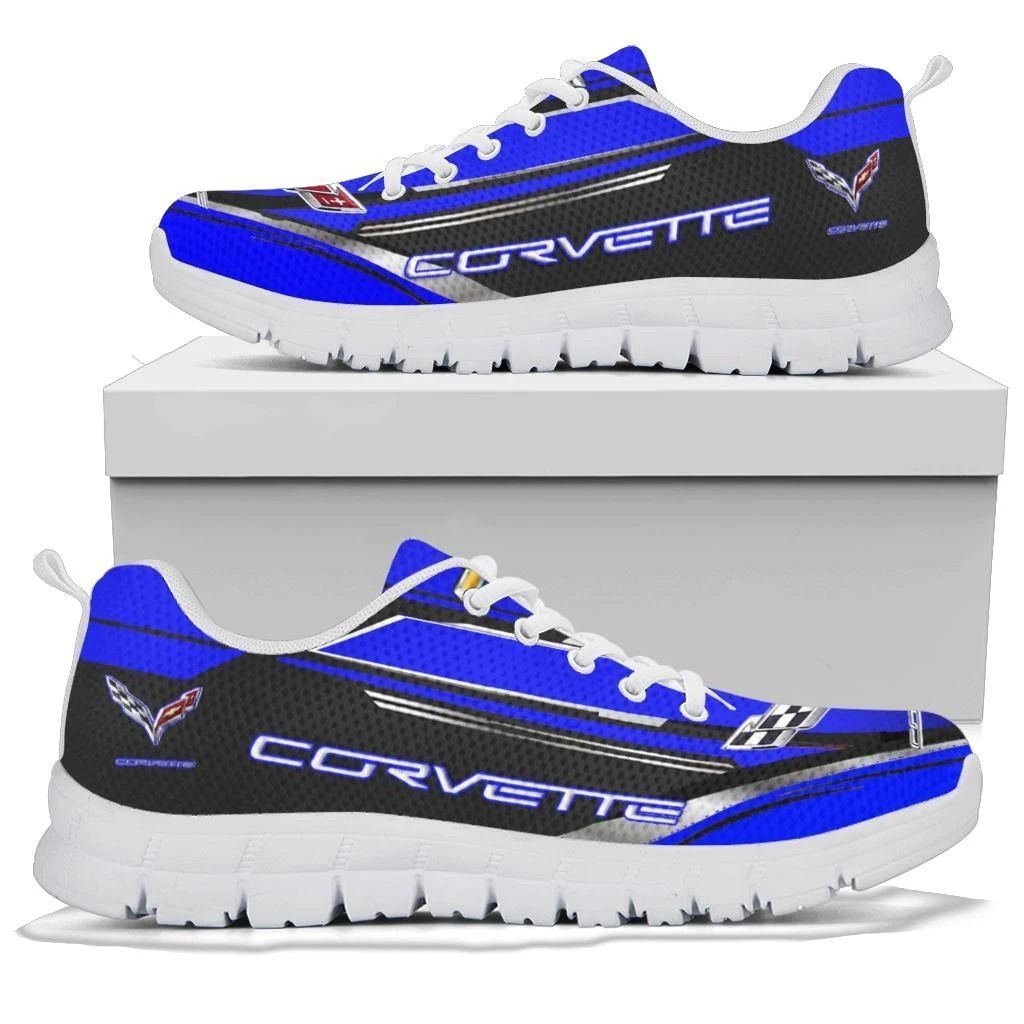 3D Printed Chevrolet Corvette- BDA Sneakers Ver1 For Men & Women (Blue ...