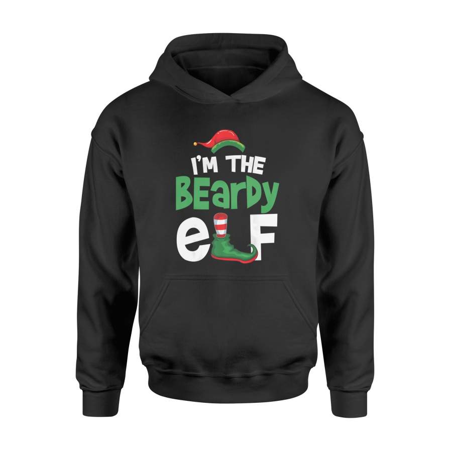 I’m The Beardy Elf T-Shirt Christmas Family Matching PJ Tee – Standard Hoodie