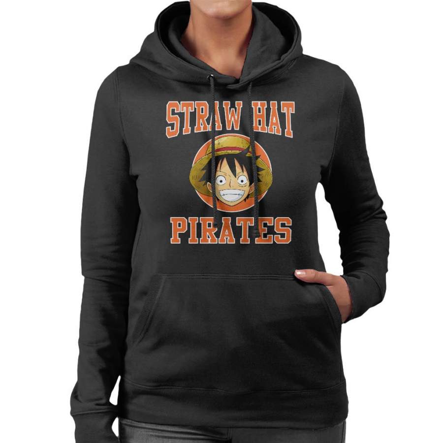 Straw Hat Pirates Monkey D Luffy One Piece Women’s Hooded Sweatshirt