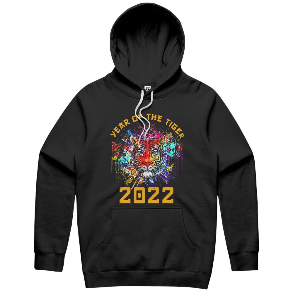 Year Of The Tiger Horoscope Art Happy Chinese New Year 2022 Hoodie