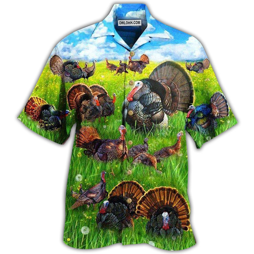 Turkey Animals Life Is Better With A Turkey – Hawaiian Shirt  – Owl Ohh