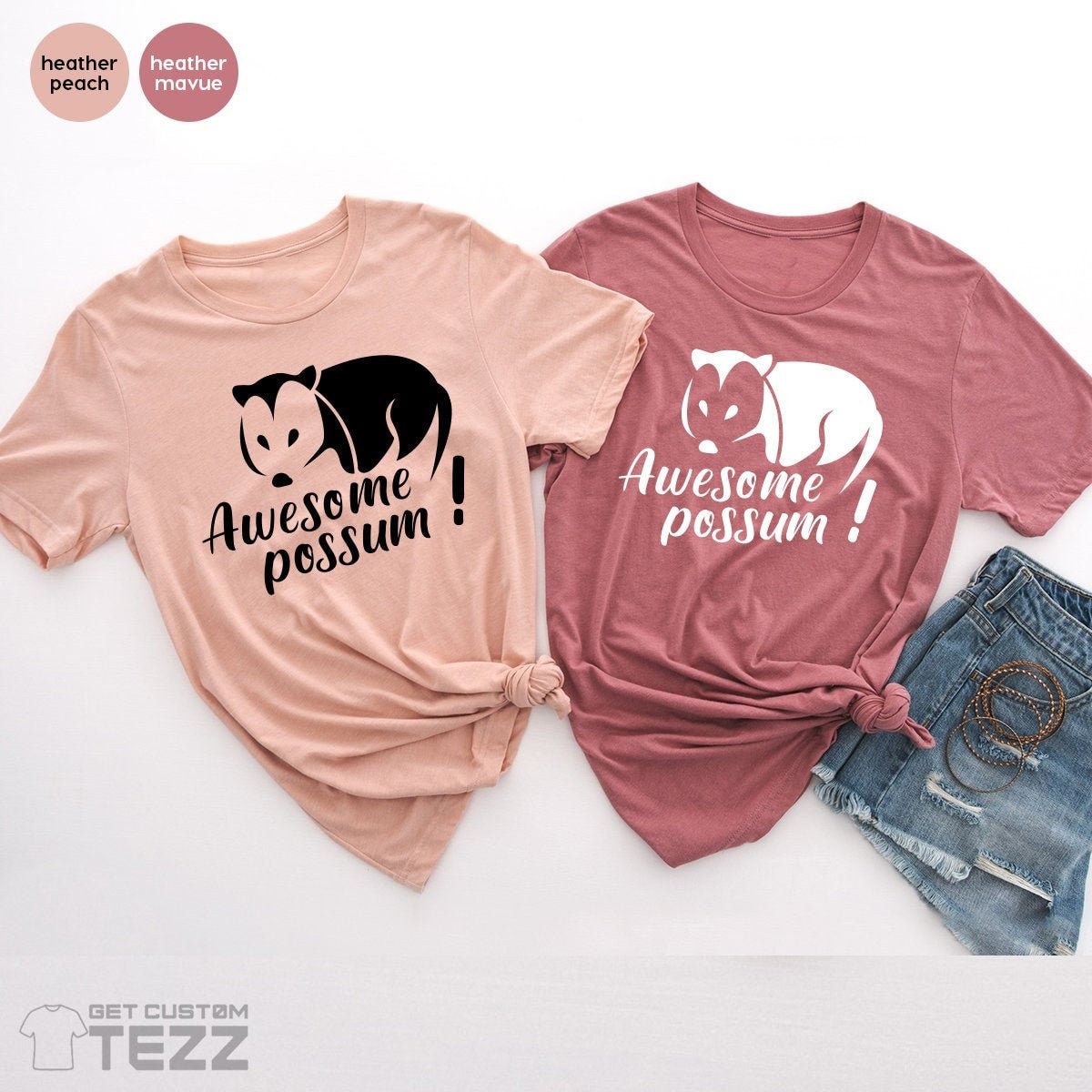 Possum T Shirt, Funny Opossum Shirt, Awesome Possum Shirts, Funny Animal Tshirt, Opossum Lover Gift, Cute Possum T-Shirt