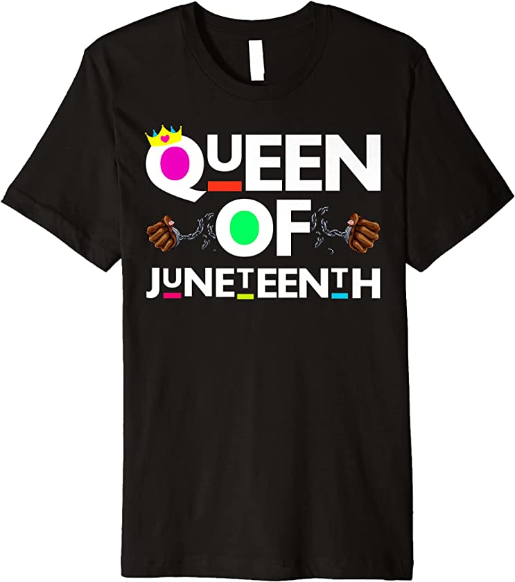 Queen Of Juneteenth Black Girl Magic Melanin Women Girls Premium T-Shirt