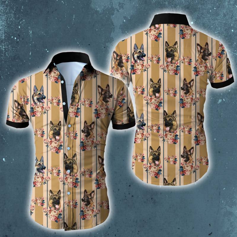 Wozoro German Shepherd Hawaiian Shirt