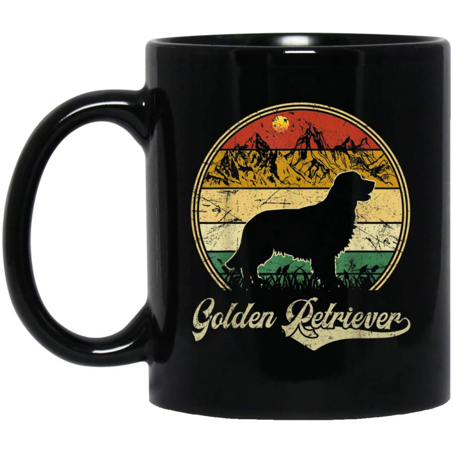 Vintage Golden Retriever Funny Retro Gift Dog Lover Mug