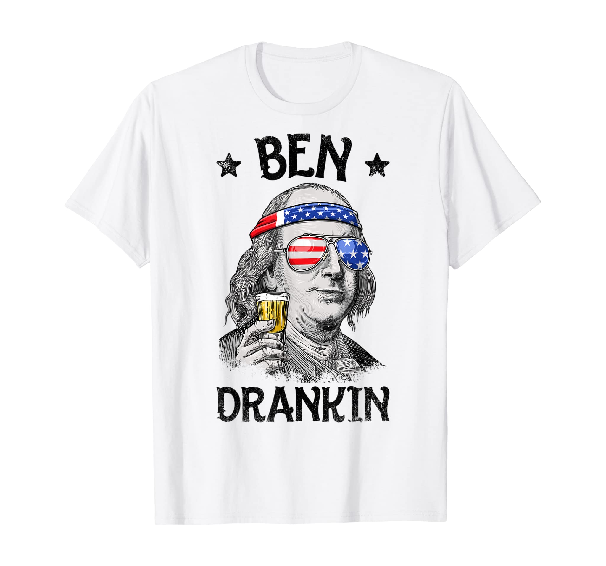 Ben Drankin 4th of July T Shirt Benjamin Franklin Men Gifts