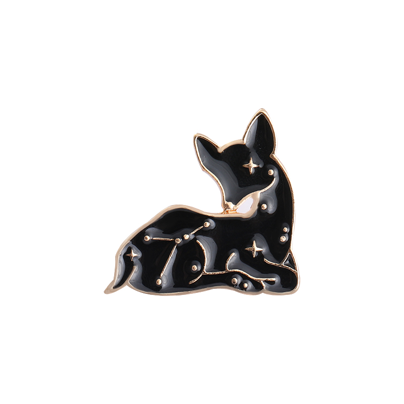 Constellation Enamel Pins Cartoon Bunny Rabbit Deer Animal Brooch Women Cute Bag Clothes Badge Lapel Pin Jewelry Gift Wholesale alx