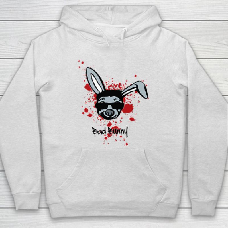 Bad bunny cool bloody rabbit Hoodie