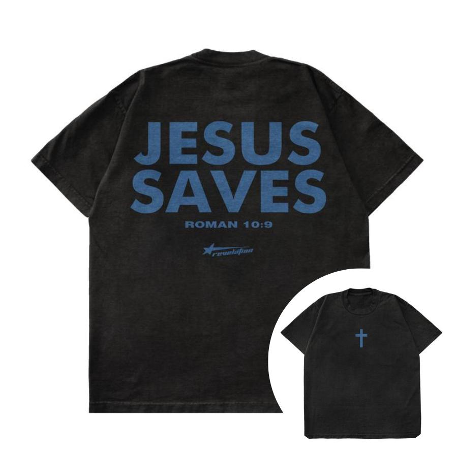 JESUS SAVES Shirts, Graphic Christian Tee, Full Sizes, Full Colors, Gift For Man And Women