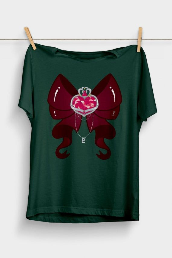 Sailor Pluto Shirt Sailor Moon Bow Cosplay Costume Pluto Brooch Top Shirt