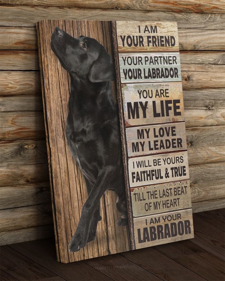 The dog Labrador animals my life faithful and true Home Living Room Wall Decor Vertical Poster Canvas G95