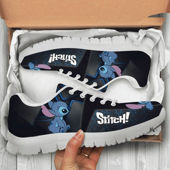 Stitch sneakers Lilo & Stitch Disney ver 2 Print Sneakers, Women’s Sneakers, Handmade Crafted sneaker white Shoes birthday gift Fashion Fly Sneakers TL97