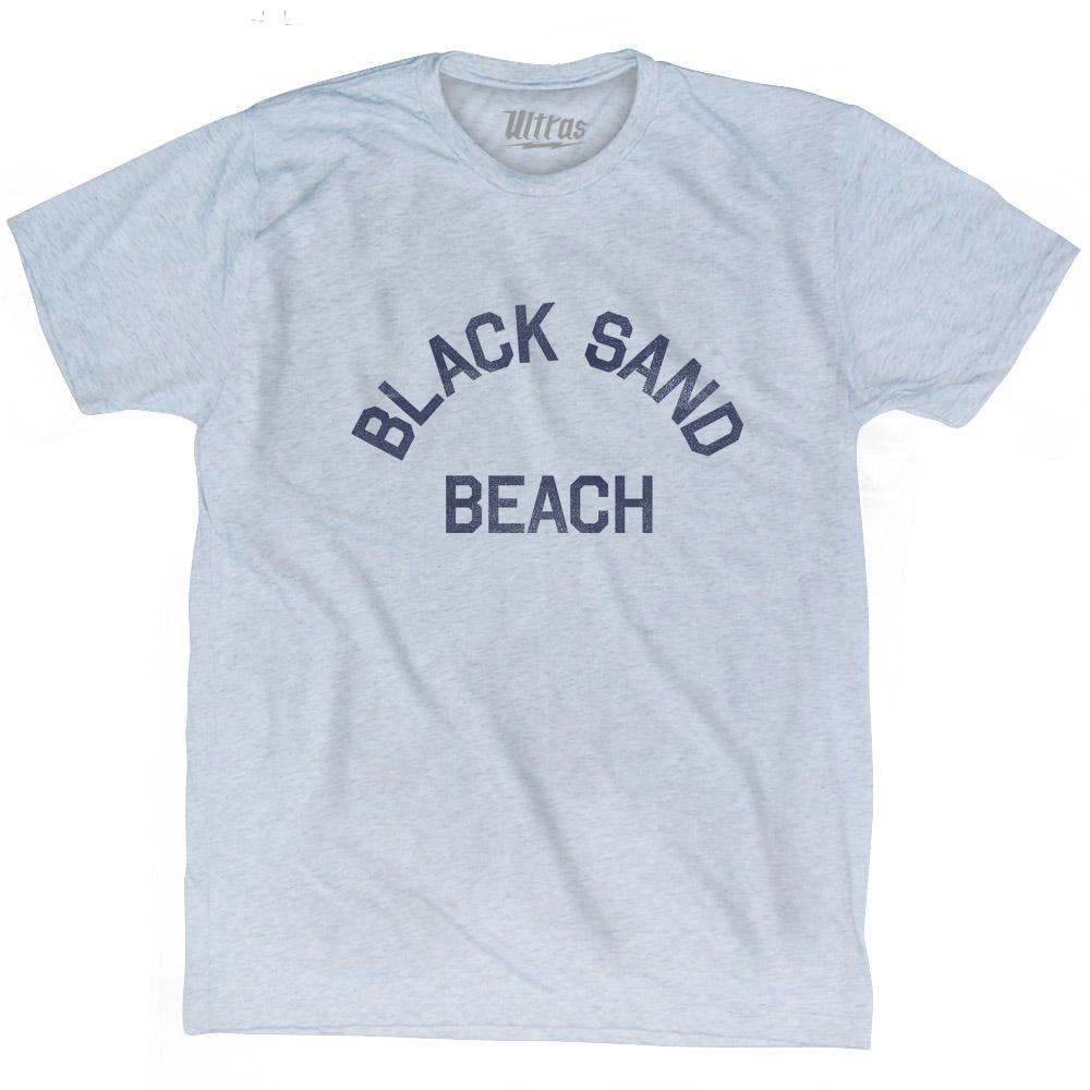 Alaska Black Sand Beach Adult Tri-Blend Vintage T-shirt