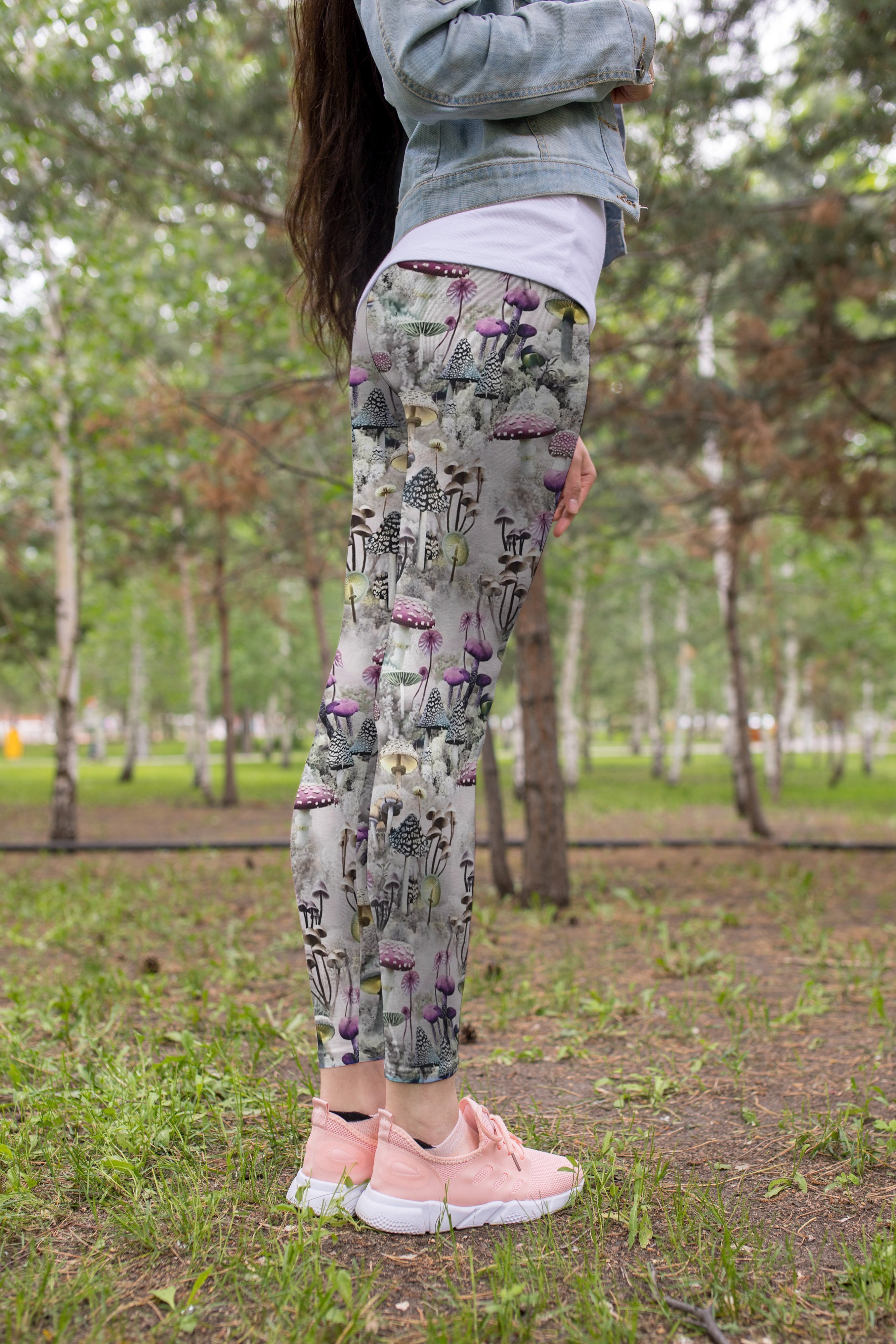 3D All Over Print Mushrooms And Winter Legging