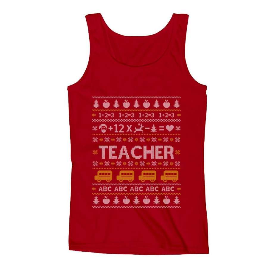 Teacher Ugly Christmas Men’s Tank Top