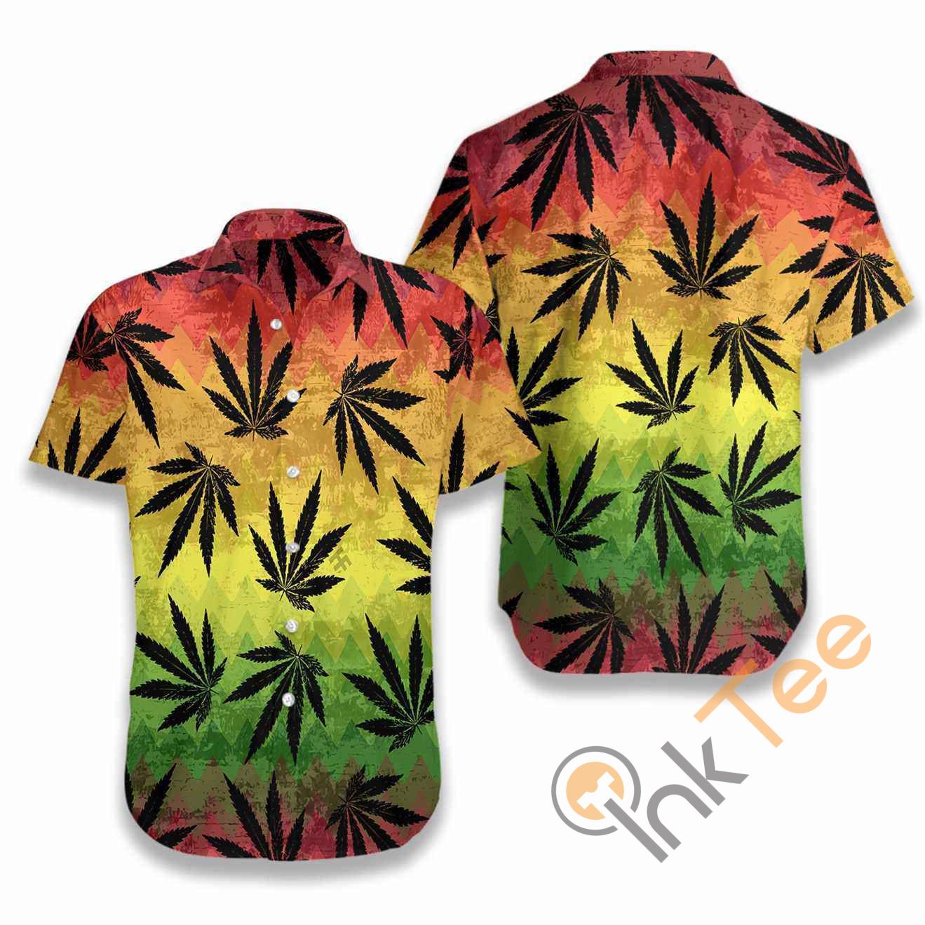 Marijuana Leaf Rasta Hawaii Shirts Ha64405