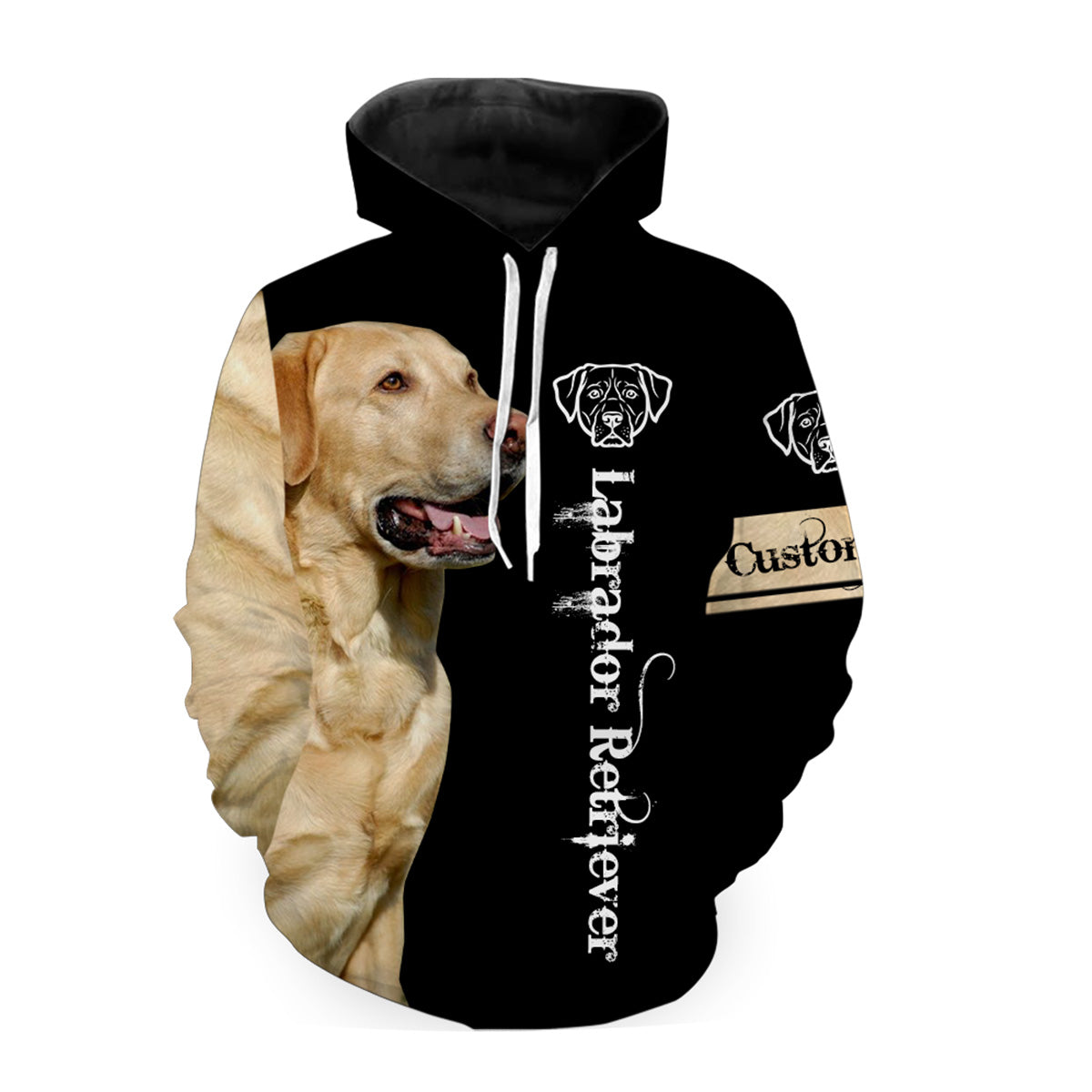 Labrador Retriever Hoodie, Custom Name 3D Dog Shirt For Men Women – Jhd196