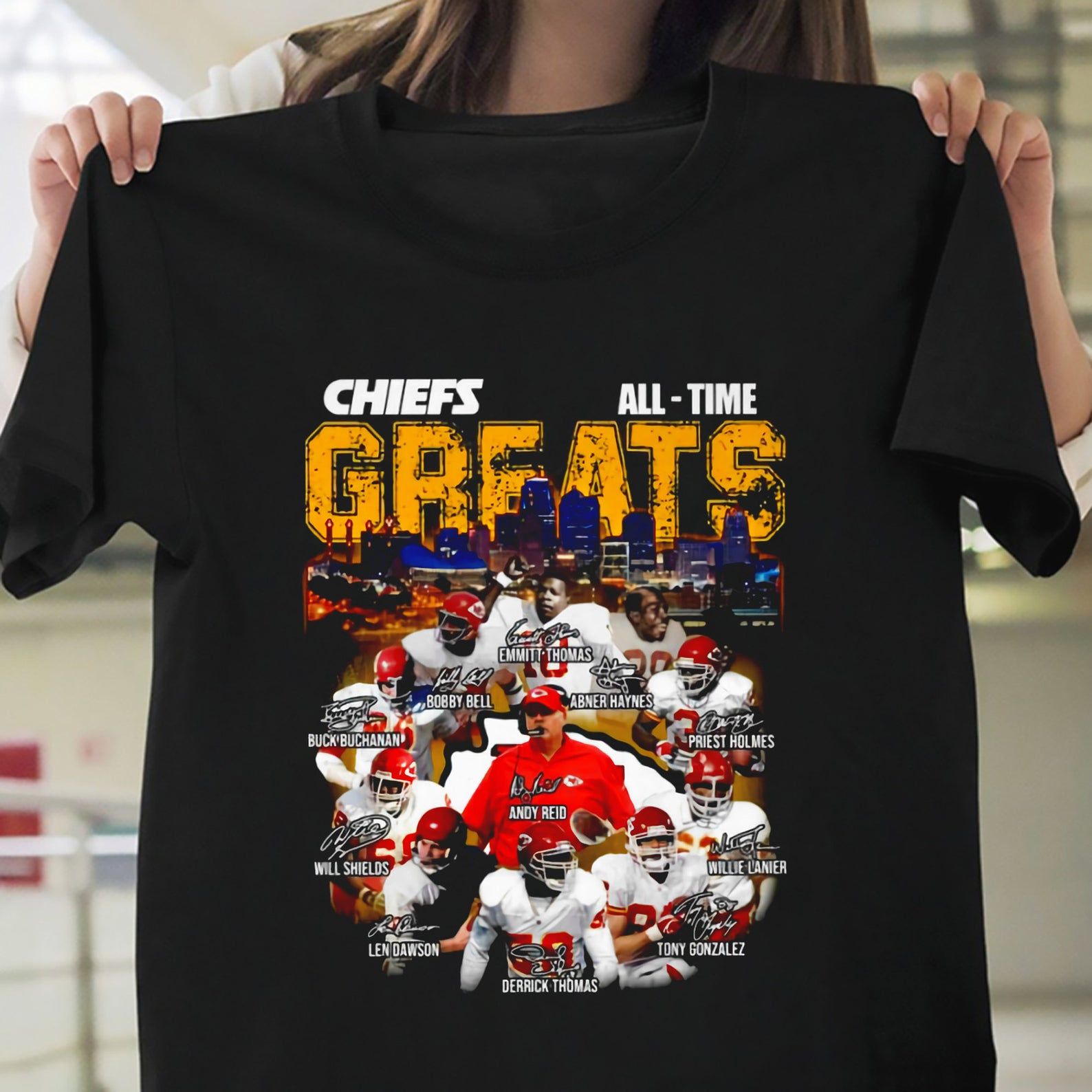 Awesome Kansas City Chiefs All Time Greats Legends Signatures Shirt Chiefs 2021 Super Bowl Liv Champions Shirt Chiefs Kingdom Shirt