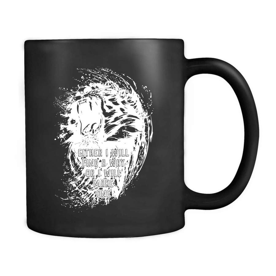 Black Tiger Never Give Up Quotes Text Mug