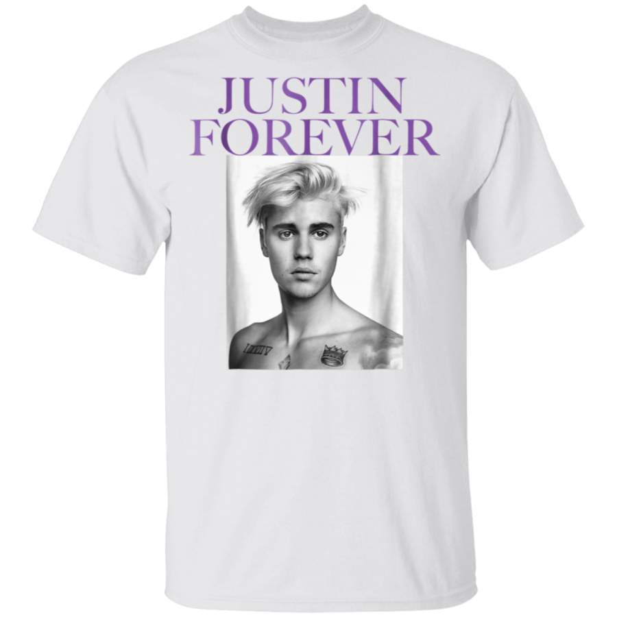 Mens Justin Bieber Justin Forever Photo TShirt