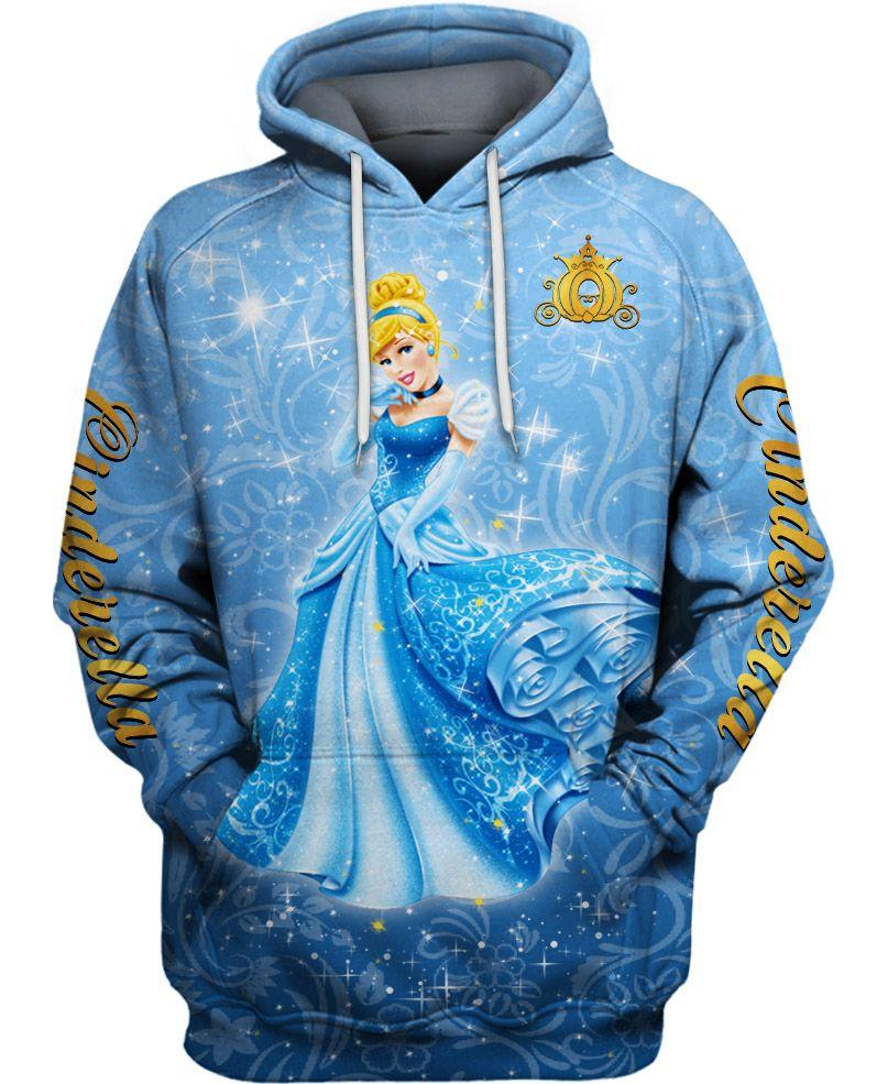 Cinderella Hoodie Cartoon, Cinderella Unisex Hoodie, Cinderella Hoodie Gifts, Hoodies For Women, Park DN Shirts, Princess Cinderella