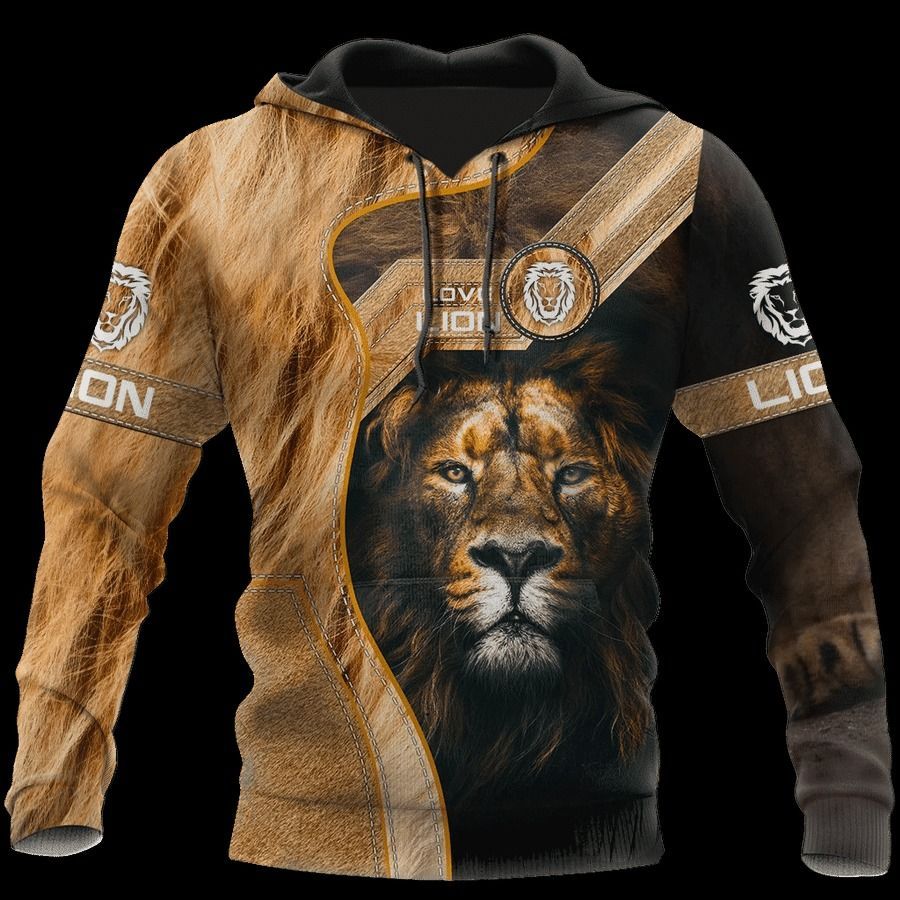 Unisex I Love Lion 3D Hoodie All Over Print