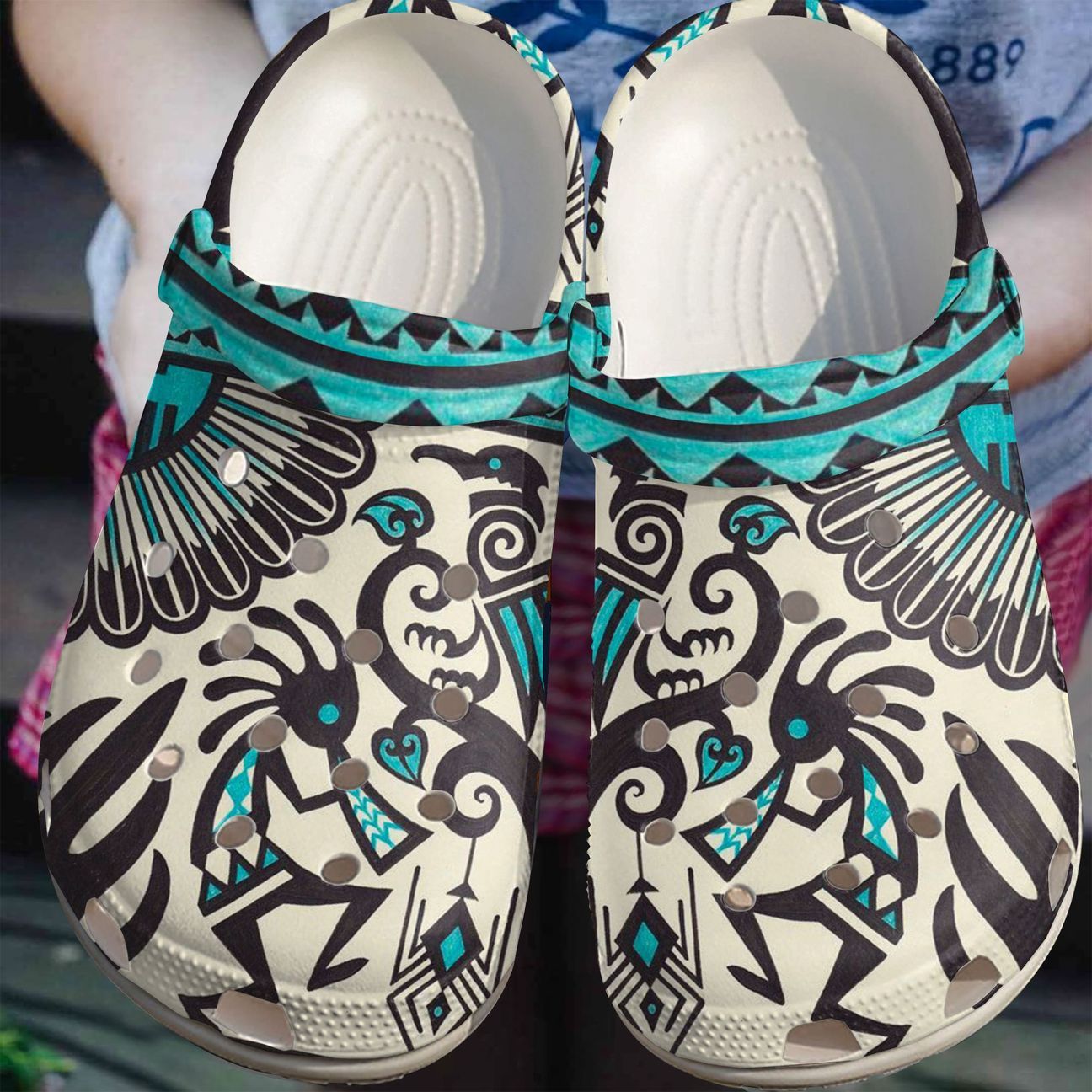 Native Personalize Clog, Custom Name, Text, Fashion Style For Women, Men, Kid, Print 3D Symbol