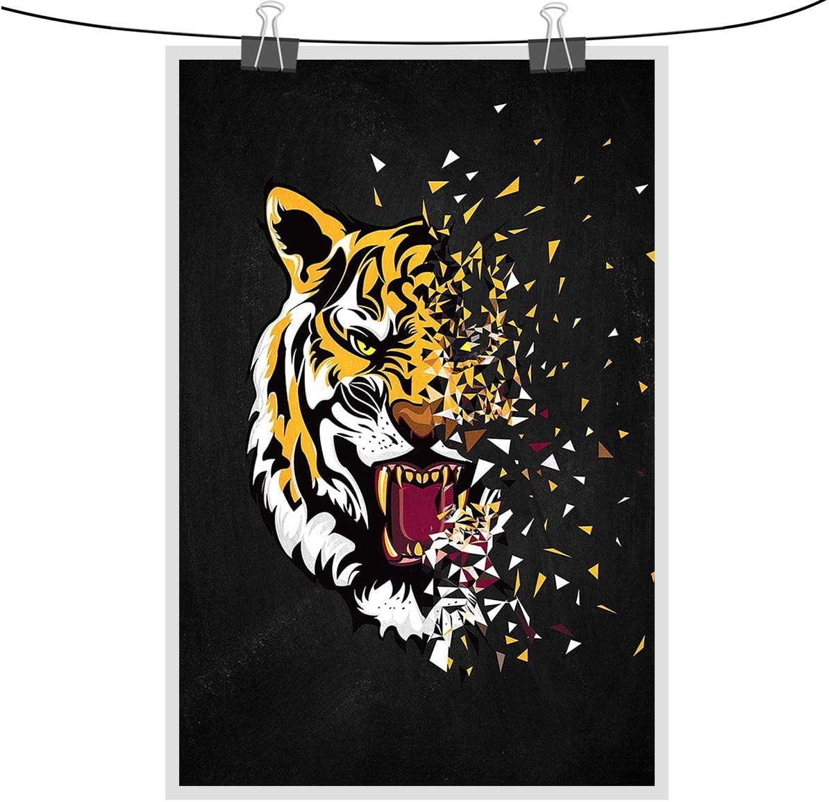 Canvas Painting Dispersal Tiger Poster Animal Print Wall Art Picture Modern Living Room Decor Interior Design