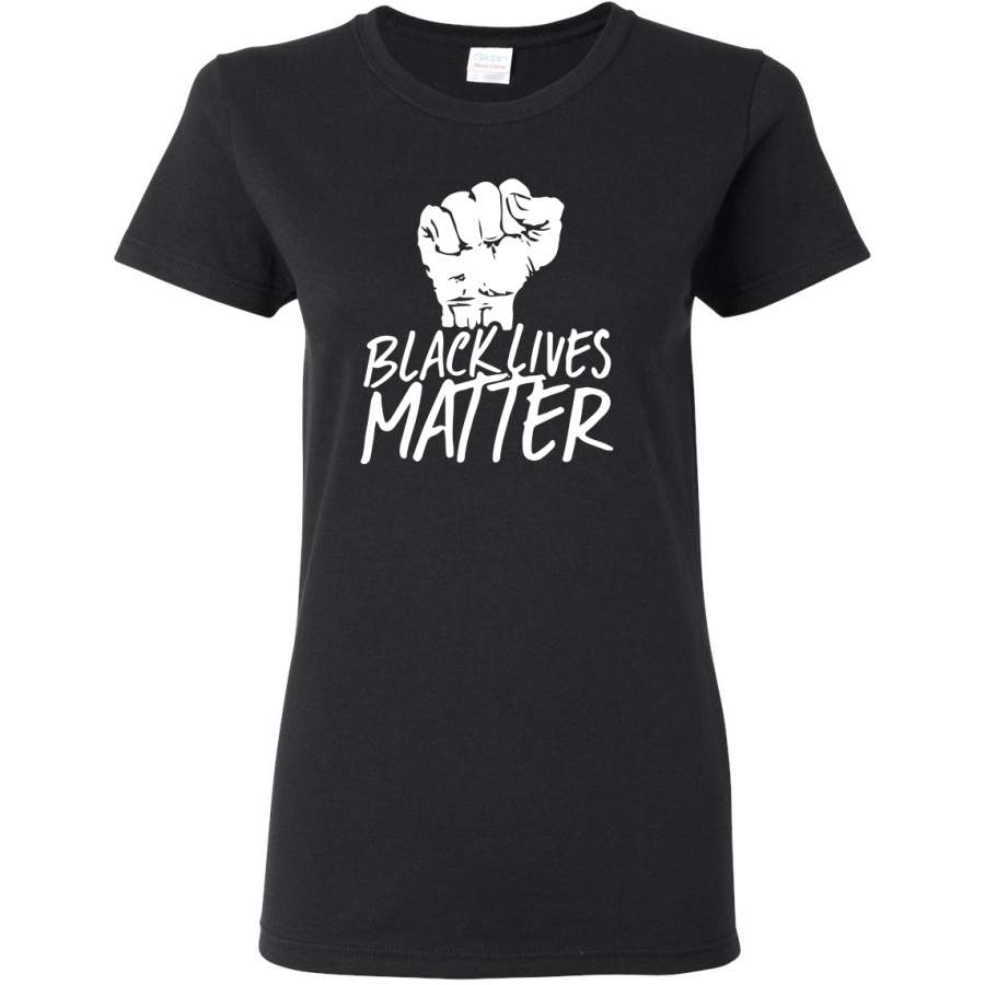 Black Lives Matter History Power Pride Movement Together Pop Culture Womens Graphic T-Shirt