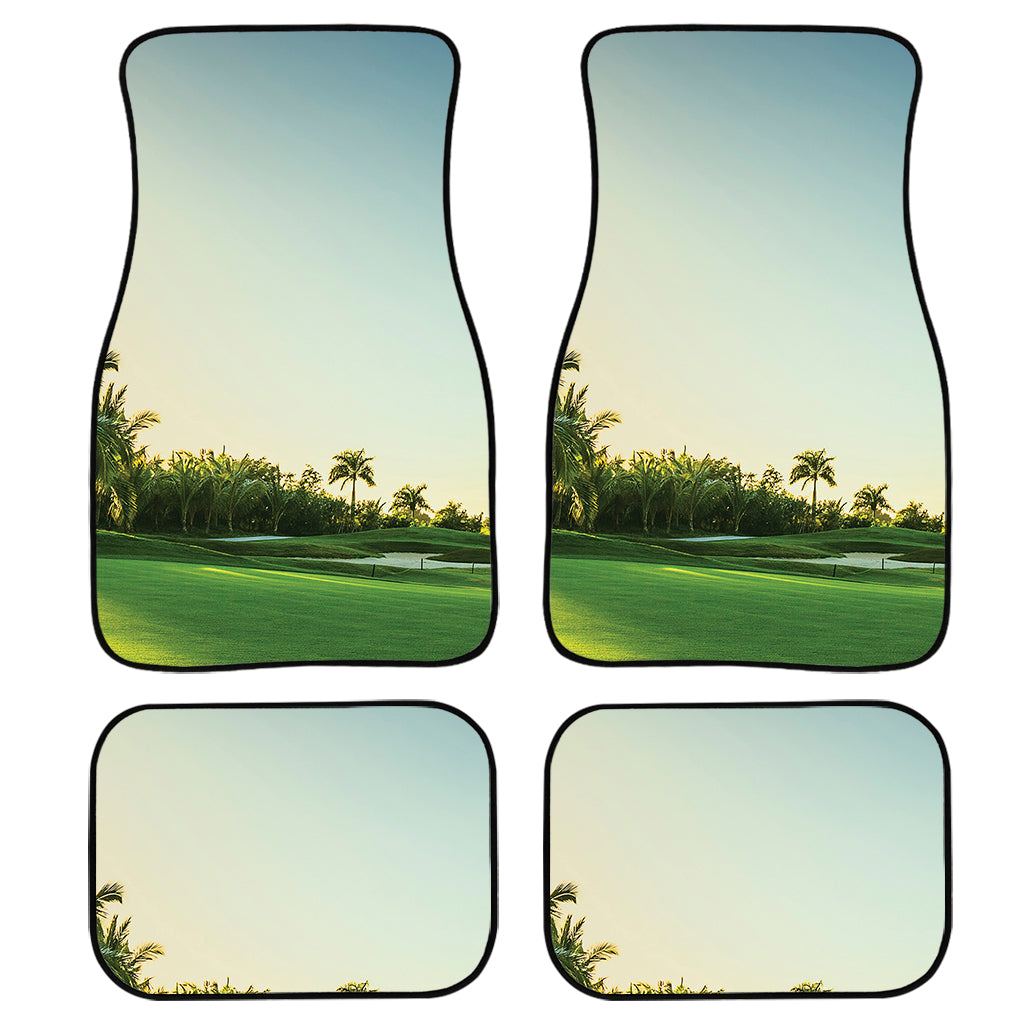 Golf Course Print Front And Back Car Floor Mats, Front Car Mat