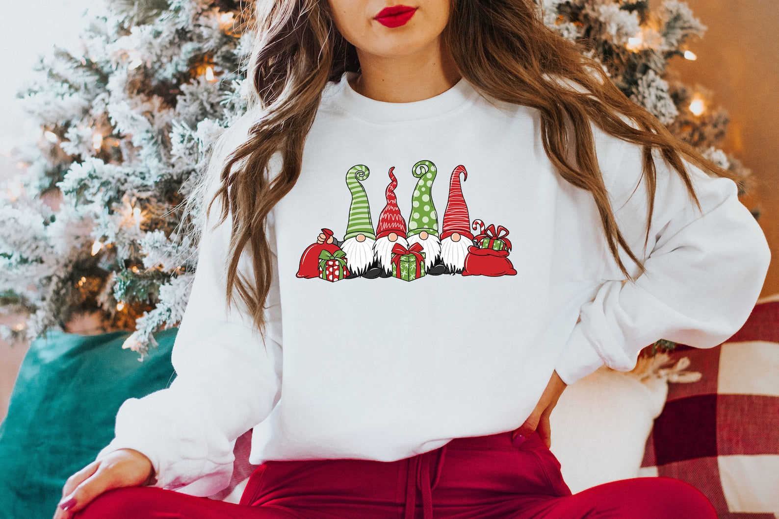 Merry Christmas Sweatshirt 2D Crewneck Sweatshirt All Over Print Sweatshirt For Women Sweatshirt For Men Sws4990