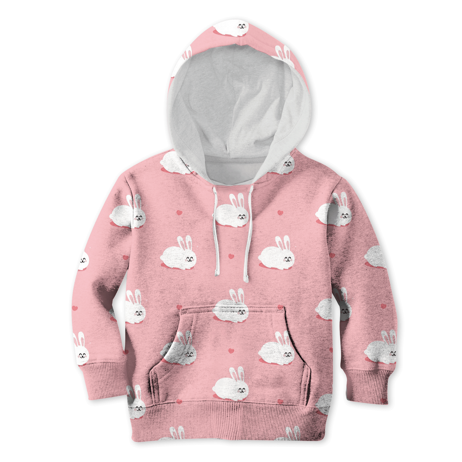 Lovely White Rabbit Custom Hoodies T-Shirt Apparel