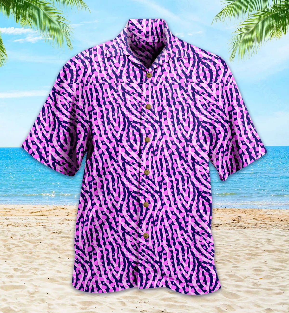 Purple Zebra Hawaii Shirt 43 Ha55414