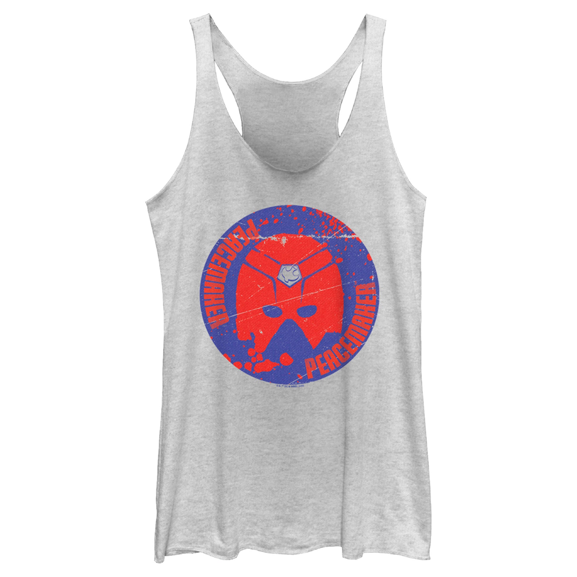 Women’S Peacemaker Red Helmet Racerback Tank Top