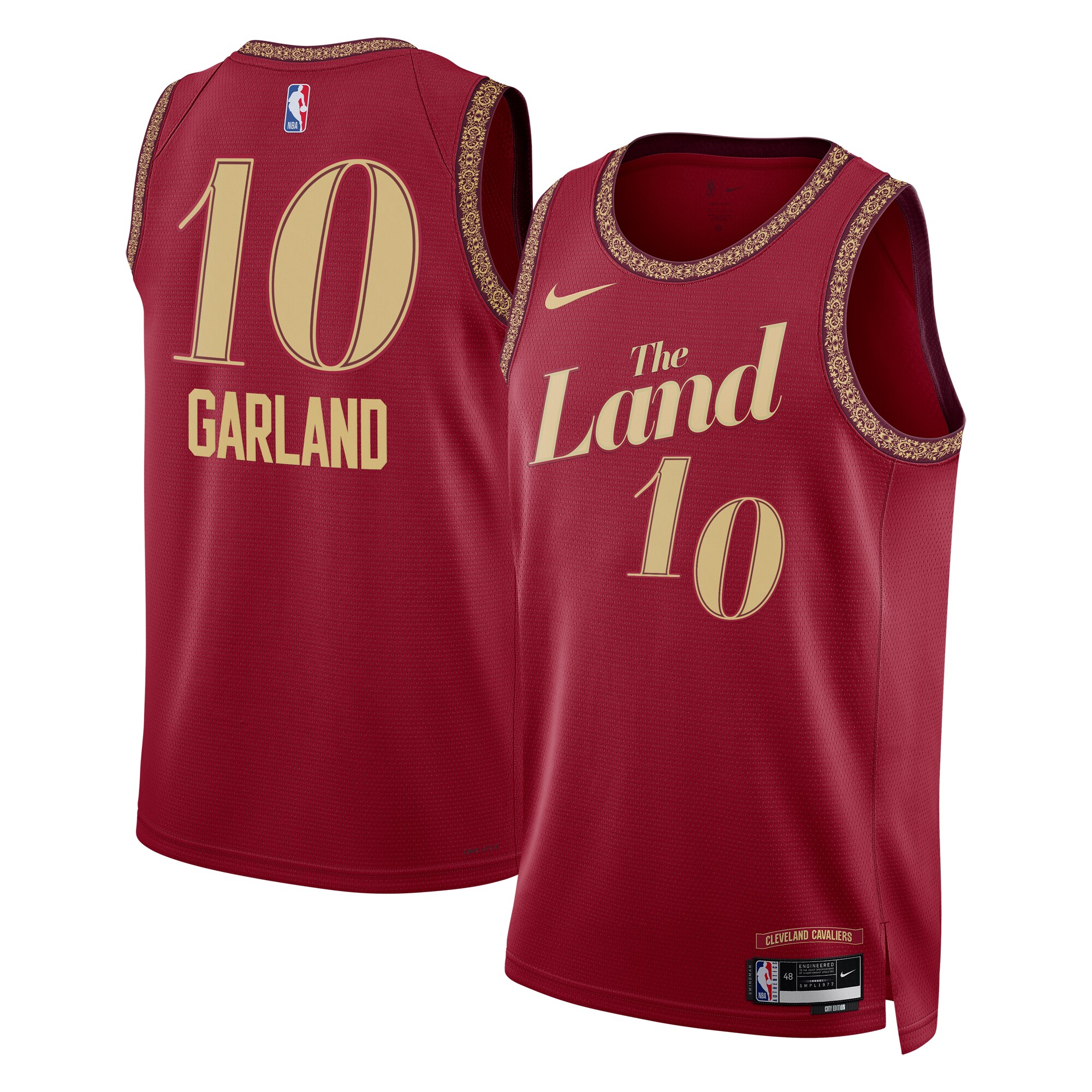 Cleveland Cavaliers City Edition Swingman Jersey 23 – Wine – Darius Garland – Unisex