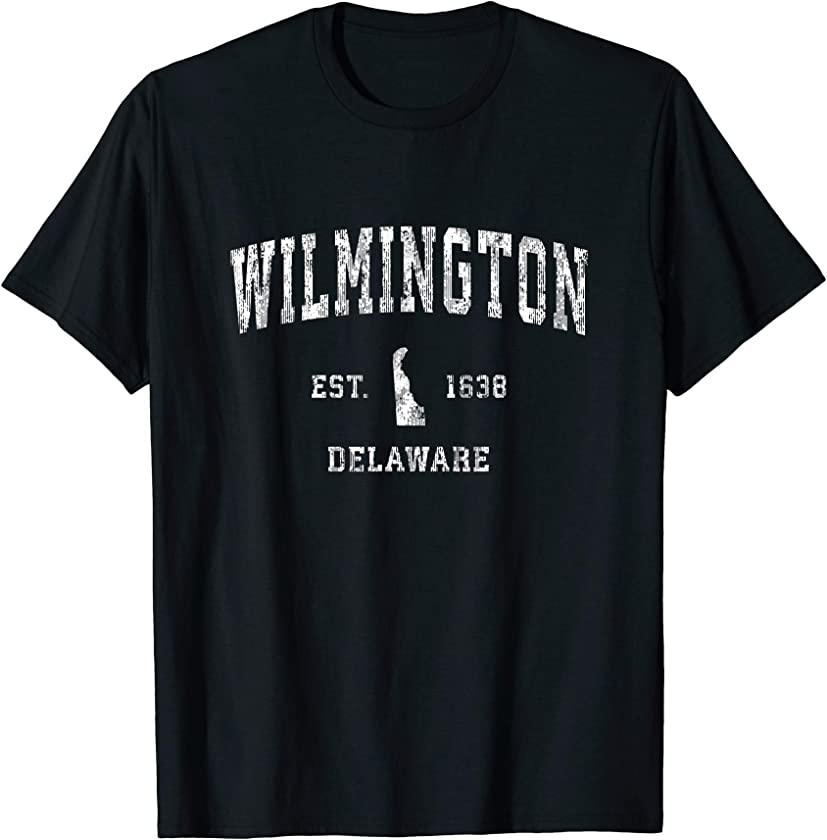 Wilmington Delaware DE Vintage Athletic Sports Design T-Shirt