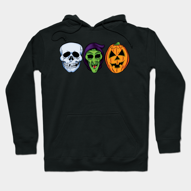 3 Halloween Masks Premium Hoodie, Gift Hoodie Halloween