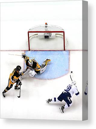 Tampa Bay Lightning V Pittsburgh Bruce Bennett Canvas Print