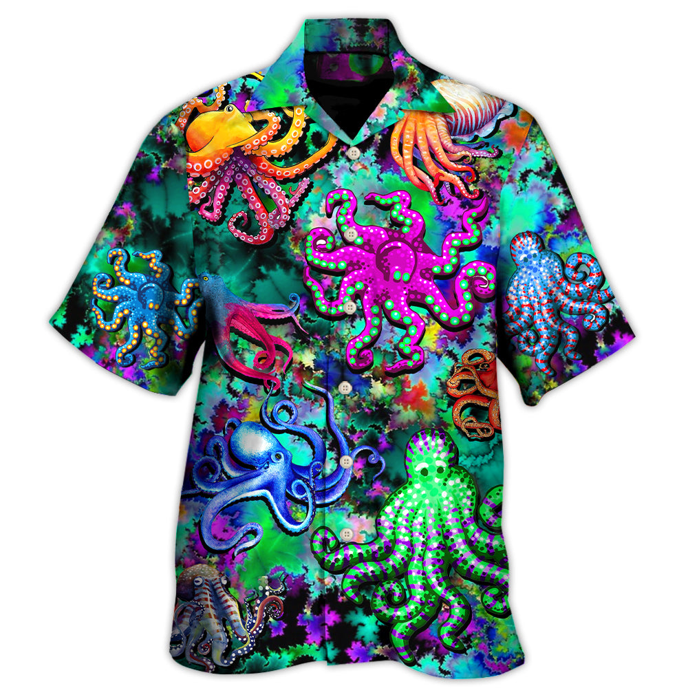 Octopus Light Colorful Lover Art Style Hawaii Shirt Ha106439