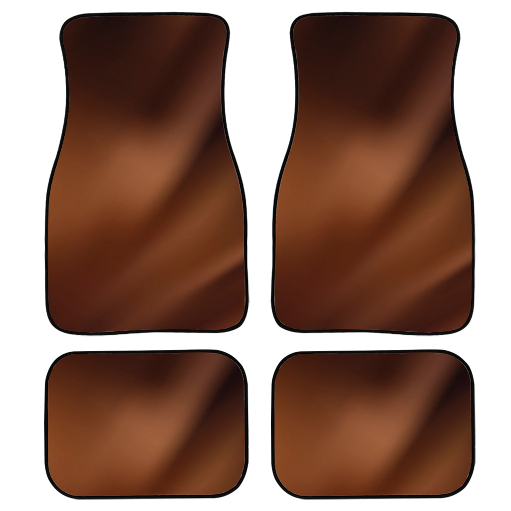 Chocolate Texture Print Front And Back Car Floor Mats, Front Car Mat