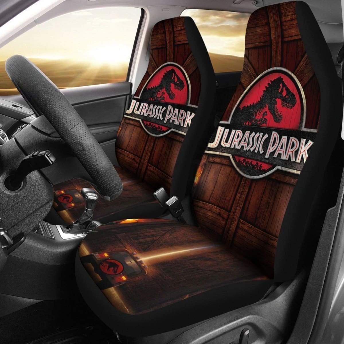 Jurassic Park 1993 Car Seat Covers Lt03 Universal Fit 225721