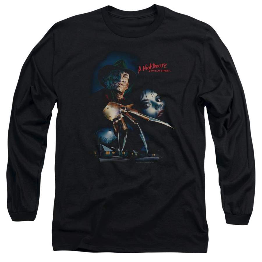 A Nightmare on Elm Street Elm Street Poster Men’s Long Sleeve T-Shirt