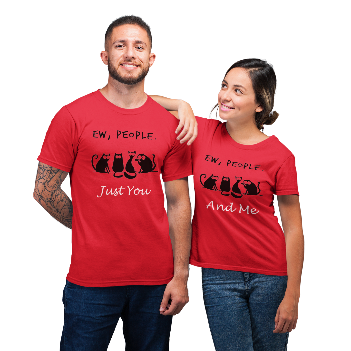 Eww People Just You And Me Are Enough Shirt For Couples Lover Matching T-shirt