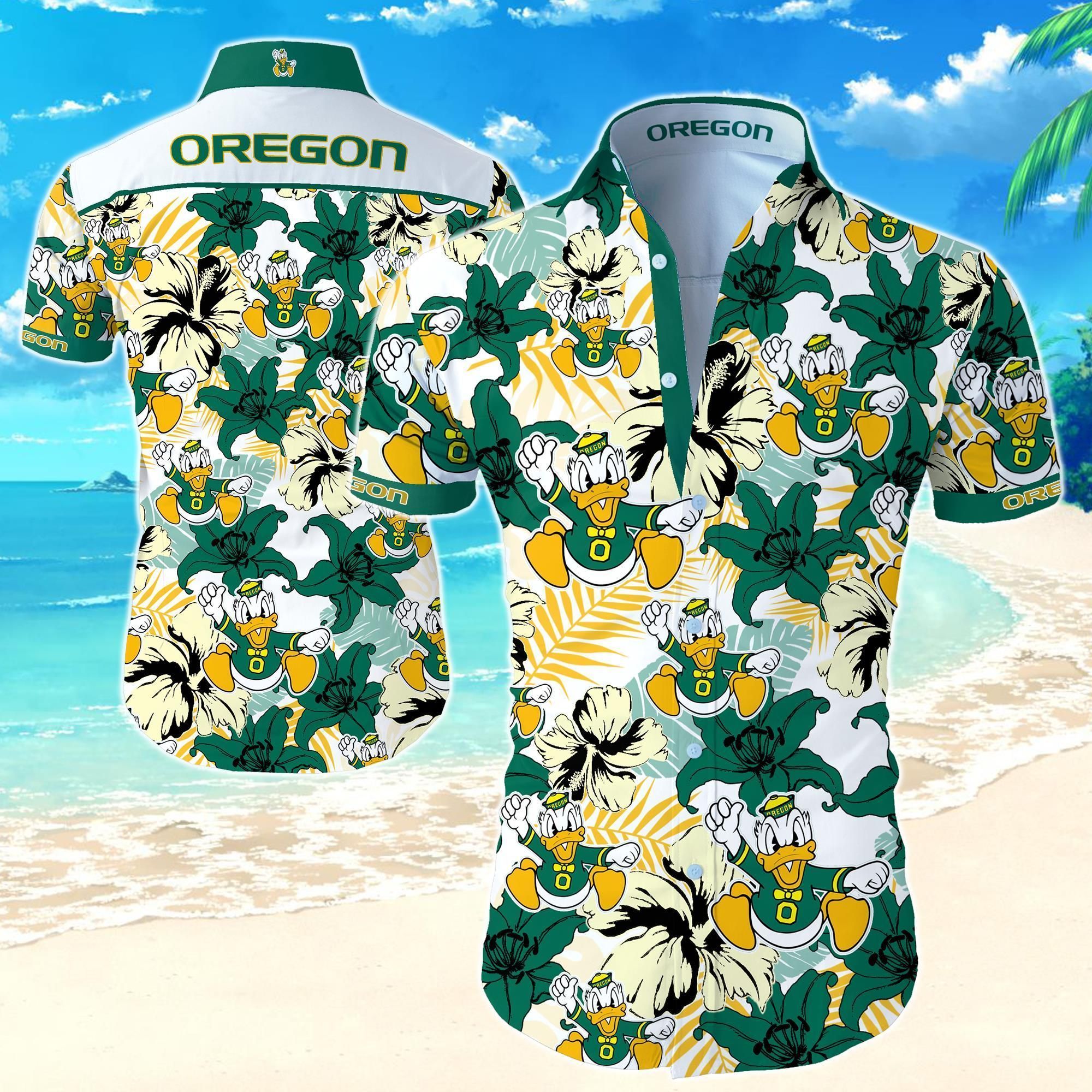 Oregon Ducks Hawaii Shirt Ha10079