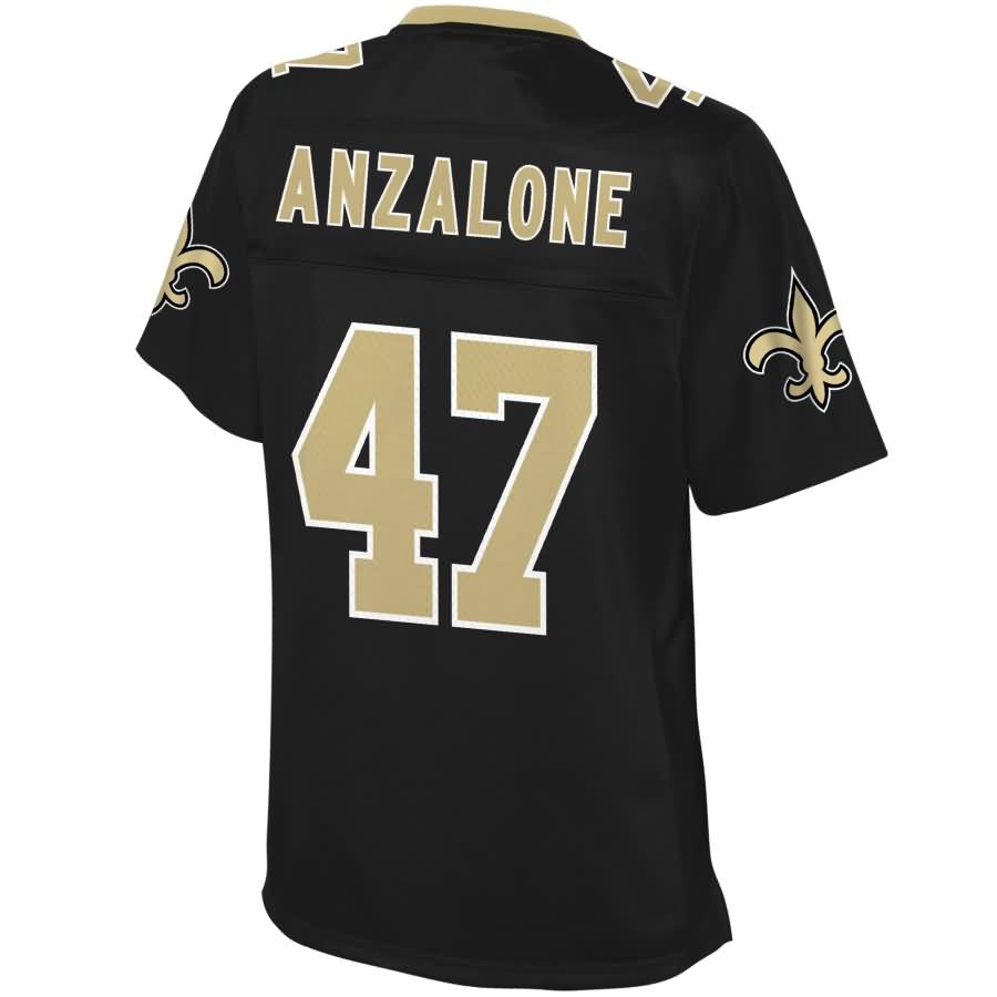 Alex Anzalone New Orleans Saints NFL Pro Line Womens Team Color Player Jersey – Black