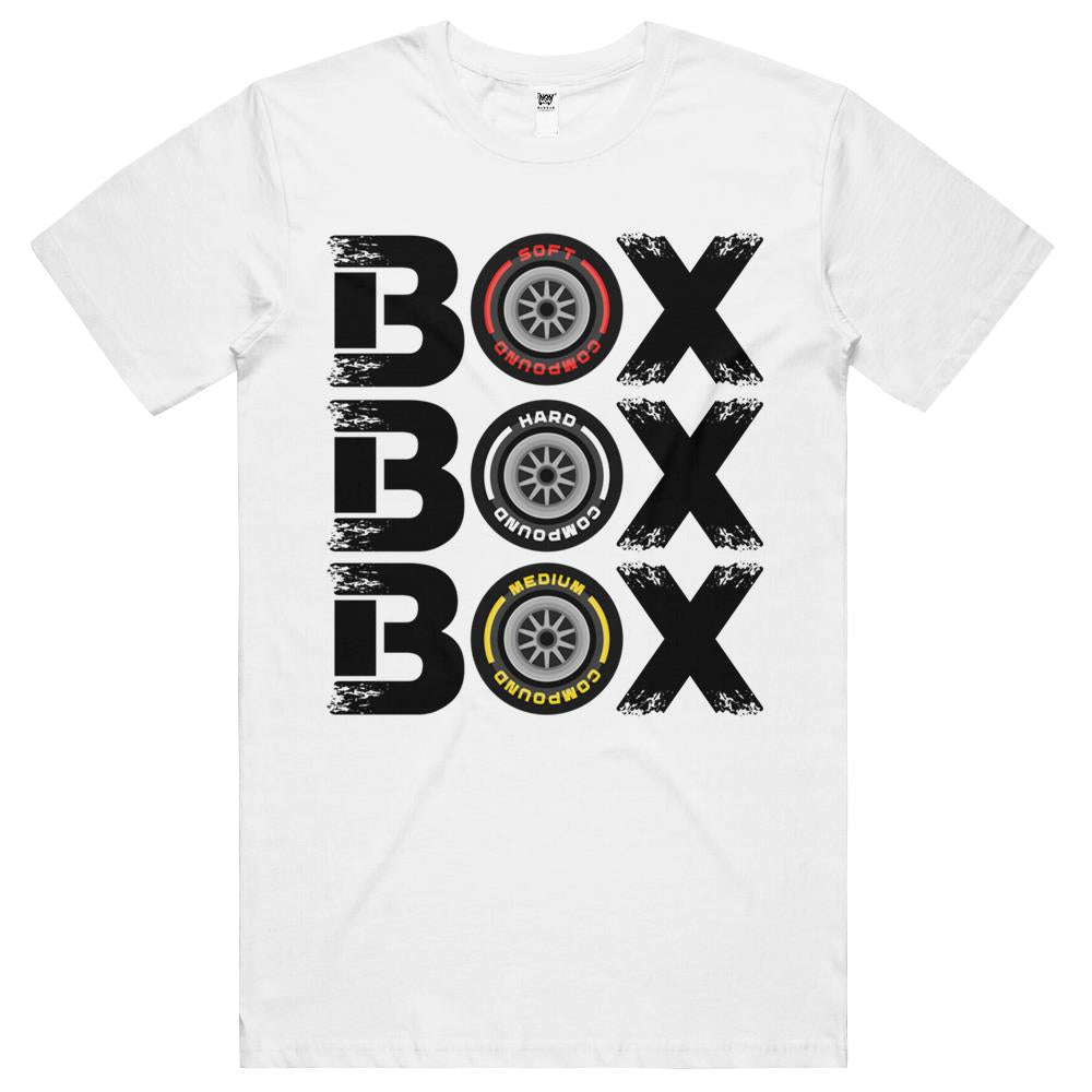 Box Box Box F1 Tyre Compound V2 Design T Shirts