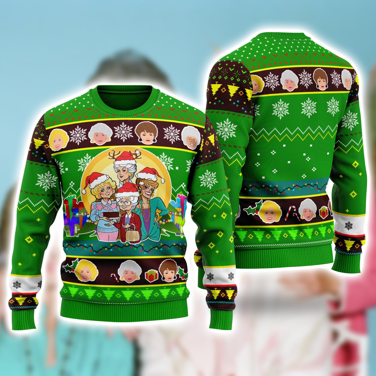 The Golden Girl Ugly Christmas Sweatshirt Hoodie All Over Printed Pf299