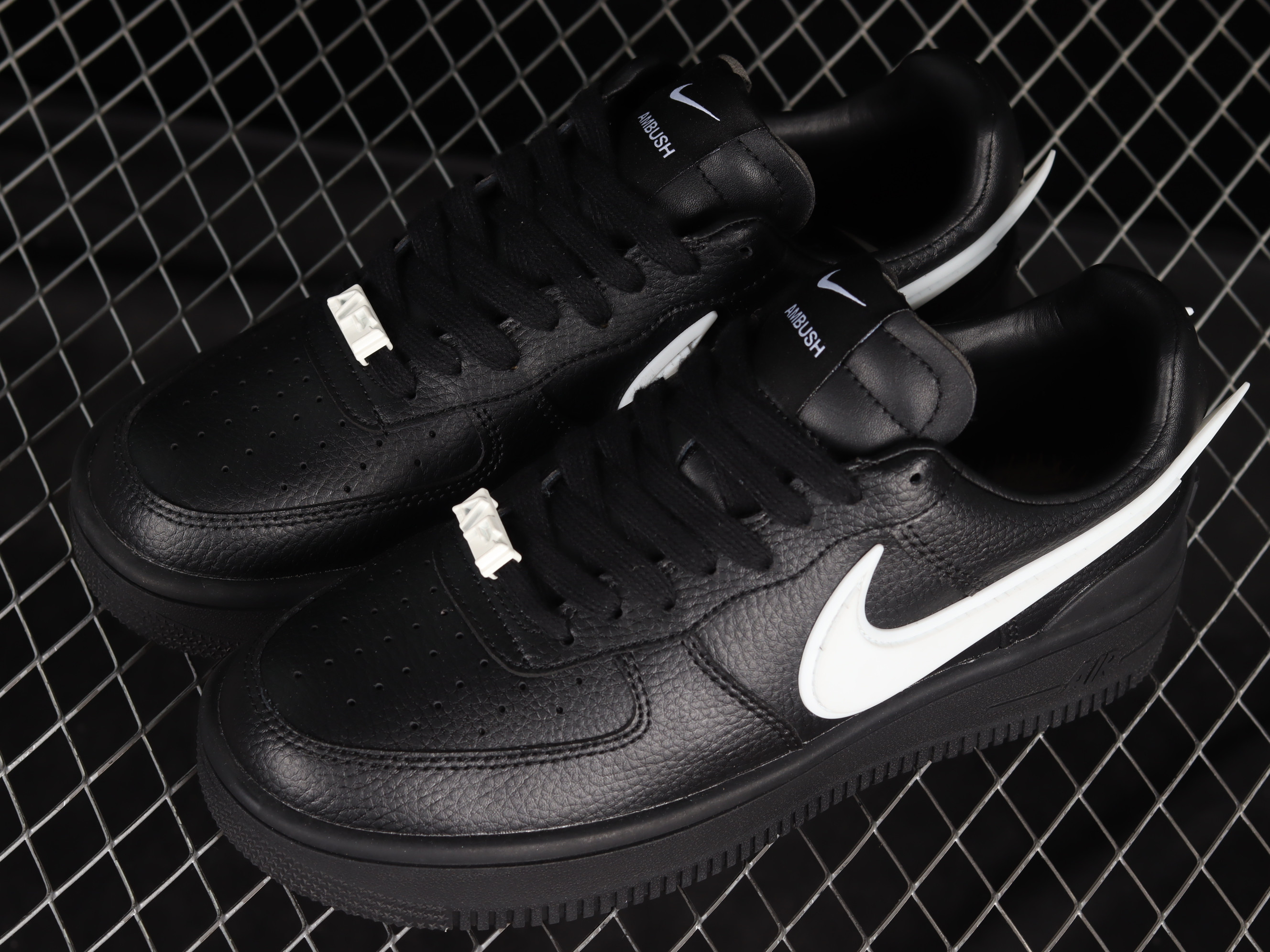 AMBUSH x Nike Air Force 1 Low Black Shoes Sneakers SNK817835742